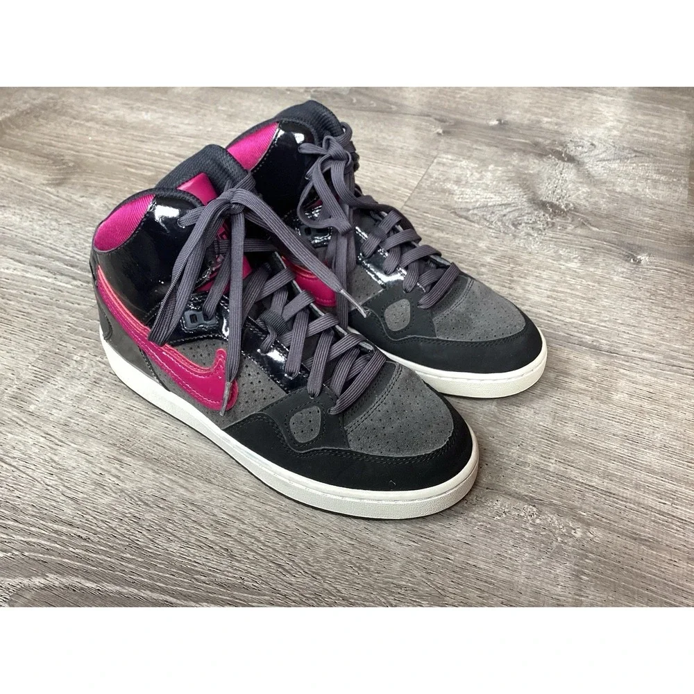 Nike Son Of Force Gray Black And Purple Womens Size 8 Shoes Sneakers 616303-005